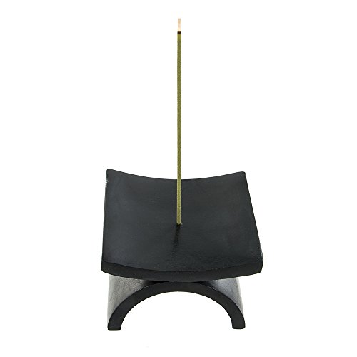 Japanese Incense Stick Holder - EKO Black Natural Stone Joss Burner