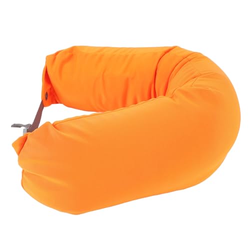 NOENNULL Ergonomic U Shaped Neck Pillow with Adjustable Buckwheat Filling, Provides Support for Home, Office, Camping, and Travel, Removable Washable Cover, Nature Green Option