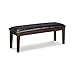 Ashley Furniture Signature Design - Haddigan Upholstered Dining Room Bench - Casual Tufted Seating - Dark Brown
