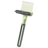 Kammreinigungsrechen – beseitigt Schmutzansammlungen und Styling, Funktion Haarbürstenschaber, Gerät, 17,8 x 5,5 cm + ergonomischer, rutschfester Griff, Technik für Friseure, Reisen
