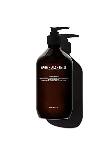 Grown Alchemist Après-shampoing : Rose de Damas, camomille, tige de lavande - Après-shampooing au parfum exaltant - Hydrate et lisse les cheveux pour une brillance intense - 500 ml