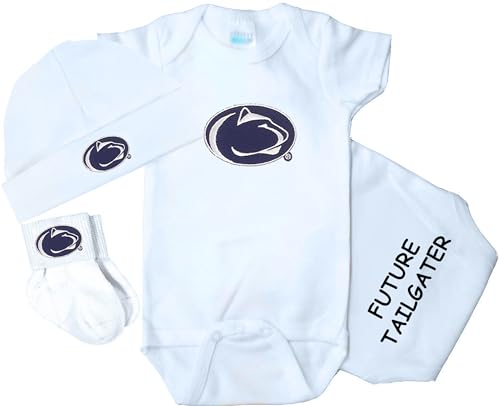 Image of Future Tailgater Penn State Nittany Lions Collegiate Licensed 3 Piece Baby Set