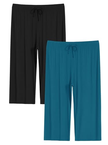 Image of Latuza Women's Plus Size Capri Pajama Pants Wide Leg
