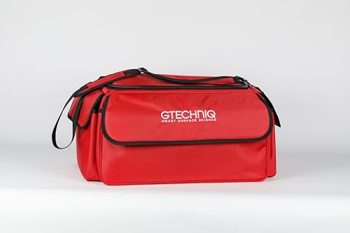 Gtechniq Detailer Bag for Cars, 26.8" x 9.8" x 11" | Organize and Store Your Detailing Products and Polishing Machines, Configurable Inside, Two Side Pockets with Elastic Retainer, Larg...