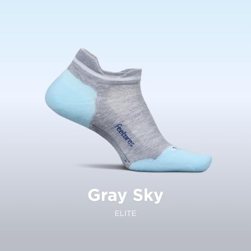 Image of Feetures Elite Max Cushion No Show Tab - Running Socks for Men & Women, Athletic Compression Socks, Moisture Wicking
