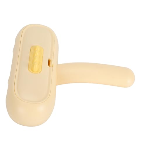 Gavigain Reusable Pet Hair Remover Dual Sided Design, Ergonomic Handle, ABS Material, for Furniture, Carpets, Clothing, and Sofas (Yellow)