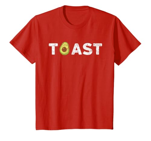 Avocado Toast T-Shirt, Youth, Red, Large