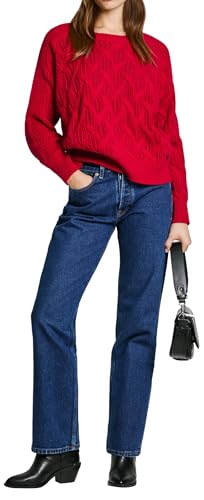 Pepe Jeans Para Mujer. PL702201 Jersey Hedra Rojo (S), Casual, AlgodóN, Sostenible - 2