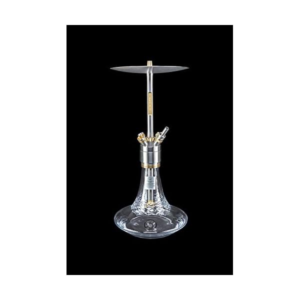 Steamulation Pro X II Crystal 24k Teilvergoldet Shisha Wasserpfeife – Bild 3