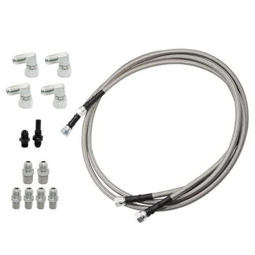Aspaton 6AN 70\" Transmission Cooler Lines Kit Compatible with Transmission TR6060 C5 C6 AOD 4L80E TH350 TH400 4L60E 700R4 200-4R