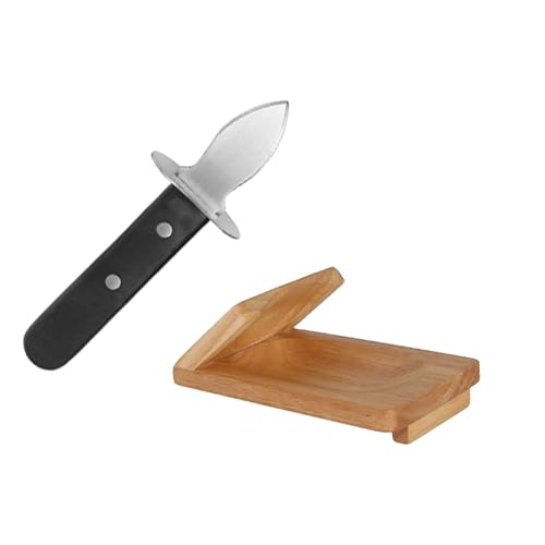 Oyster Shucking Kit Stainless Steel Seafood Tool | Professional Oyster Shucker Clamp & Opener Tool, Heavy-Duty Oyster Knife Shucker Machine for Home Kitchen, Seafood Restaurant & Shucking Lovers