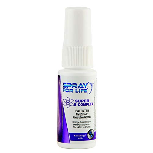 Spray for Life® Super B-Complex Vitamin Spray - Vegan Non-GMO - Nanotechnology Liquid