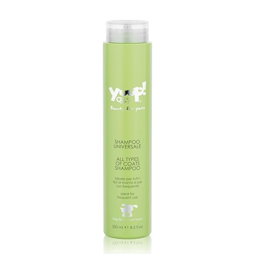 YUUP! - Shampoo per Cani e Gatti Universale, 250 ml, specifico per uso frequente ed ideale per tutti i tipi di pelo, deterge la cute e nutre il manto