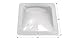 ICON 01817 Single Pane Exterior Skylight SL1414W-White, 14" x 14"
