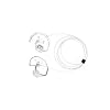 Tiny Vented Docs Proplugs Clear LEASHED Reusable Earplugs for Surfing, Swimming, Diving & Water Sports | Blocks Cold Water & Wind | Helps Equalize Pressure | Made in USA