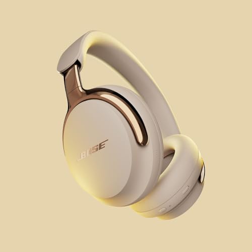 Image of Bose QuietComfort Ultra Bluetooth Headphones (2nd Gen), Wireless Headphones with Spatial Audio, Over Ear Noise Cancelling with Mic, Up to 30 Hours of Play time, Driftwood Sand - Limited Edition