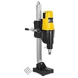 Happybuy Kernbohrmaschine 255mm Kernbohrgeräte 4450 W Diamantkernbohrmaschine 0-580U/min Kernbohrgerät Magnetbohrmaschine geeignet für Trocken- und Nassbohrungen, Gelb