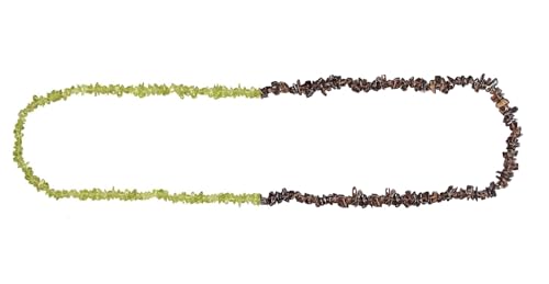 Joyería para mujer de peridoto collar de media piedra y aretes de plata 7