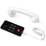 Combiné de téléphone rétro : combine un design vintage avec une connectivité moderne de type C pour les appareils mobiles, offrant une expérience de communication nostalgique tout en conservant la fonctionnalité ; compatible avec les smartphones et gadgets dotés de ports de type C, ce combiné filaire offre une intégration transparente sans compromettre le style ou la performance