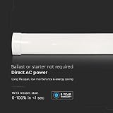 Zestaw – listwa świetlna, 150 cm, 50 W, 6000 lumenów, światło dzienne 4000 K, IP20, 120 lm/W, lampa rurowa, światło długie pole, lampa do piwnicy, bez migotania, montaż wewnętrzny (2 sztuki)