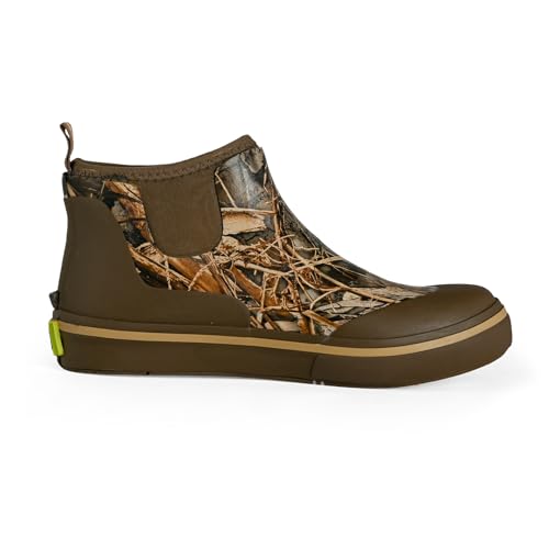 Gator Waders Men's Camp Boots - Durable Slip-Resistant Neoprene Lined Waterproof Ankle Boots - Realtree Max-7, 10 - Thumbnail 3