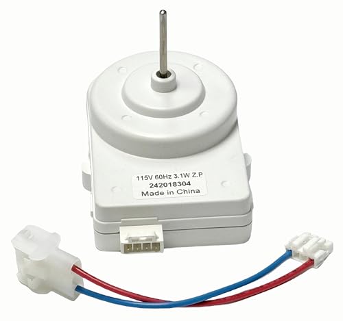 242018304 242018301 Condenser Fan Motor fits for Electrolux Frigidaire, Replace 297279502 AP6891872 PS12728810 FFHS2622MBA Compatible with Sears Kenmore, Electrolux, Crosley