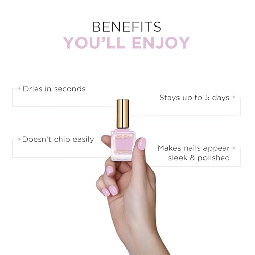 Image of Oshea Colors Glossy & Chip Resistant Nail Polish | Long Lasting Nail Enamel with Metallic Shine & Flawless Finish 98- Lovel 10ml