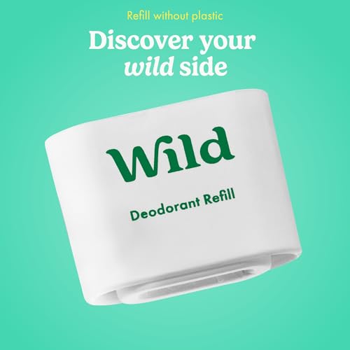 Wild - Natural Refillable Deodorant Variety Pack - Aluminium Free - Scents Include Fresh Cotton & Sea Salt, Cherry Blossom And Coconut & Vanilla Scents - Long Lasting Protection - 8
