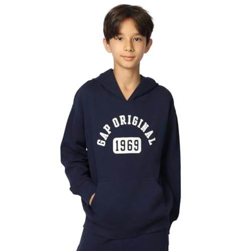 Image of GAP Boys' Logo Hoodie Hooded Sweatshirt
