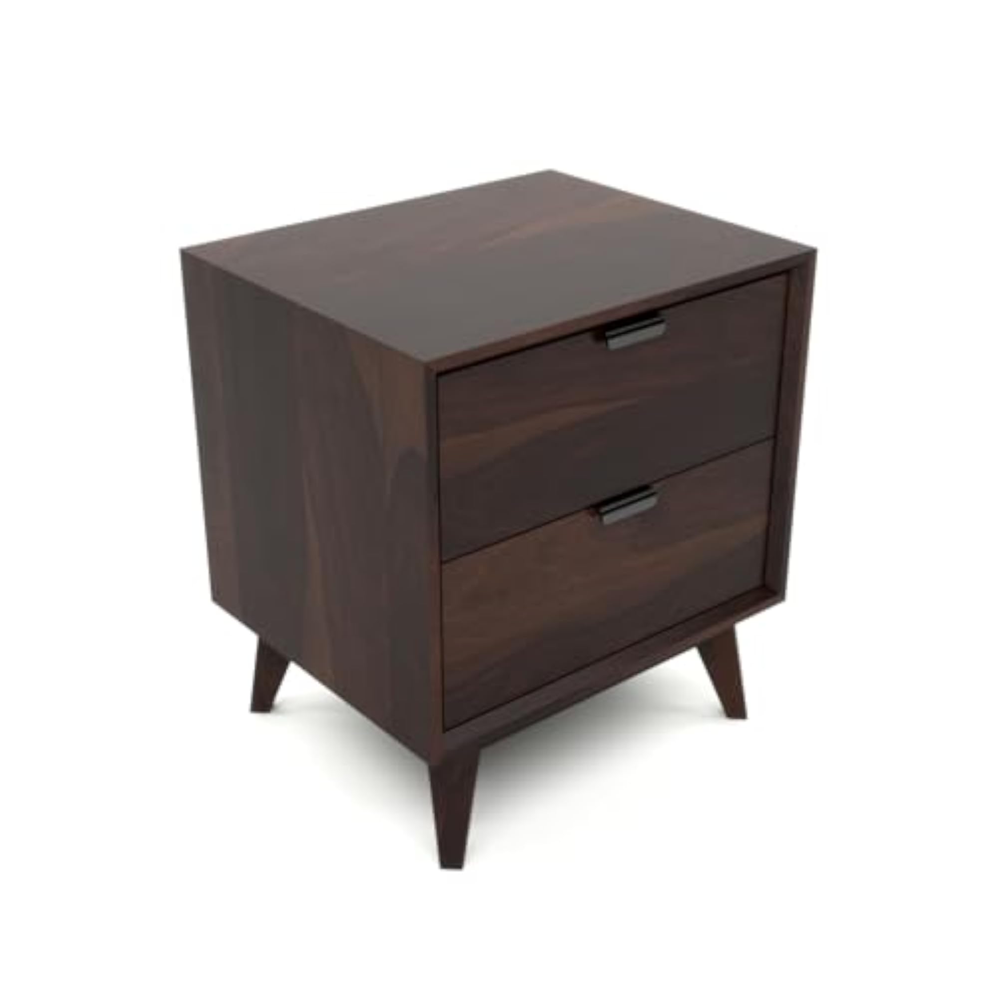 Solid Sheesham Wood Bedside Table with Drawer Storage