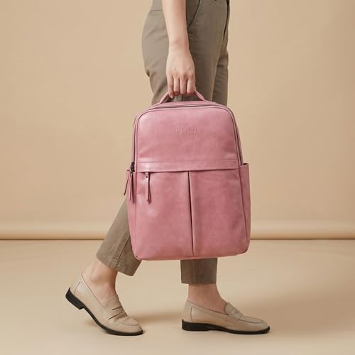 Image of VISMIINTREND Stylish Laptop Bag | Rakhi Gift for Brother & Sister | 15.6'' Laptop, Vegan leather laptop backpack bags for travel & Office- Perfect Birthday & Rakshabandhan Gift for Men & Women