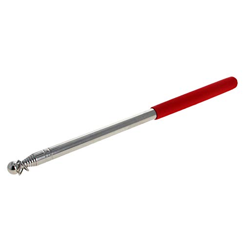 Image of Othmro 1Pcs Hollow Telescopic Teachers Pointer, Teaching Pointer Stick for Classroom, Metal Hand Retractable Pointer Extended Length 63 inch, Handheld Presenter Whiteboard Pointer (Red)