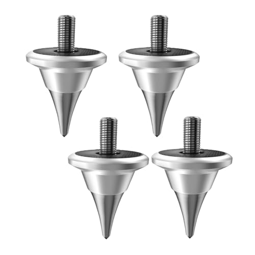 Pieds de pointe d'isolation de haut-parleur M8 Argent pour stabiliser votre enregistreur AMP