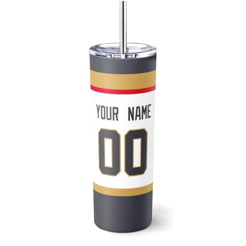 Image of ANTKING Vegas Tumbler 20oz Travel Mug Custom Name Number Gifts | Stainless Steel Insulated Coffee Cup for Men Women