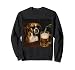 Vintage Boxer Drinking Beer Funny Dog Meme Sweatshirt