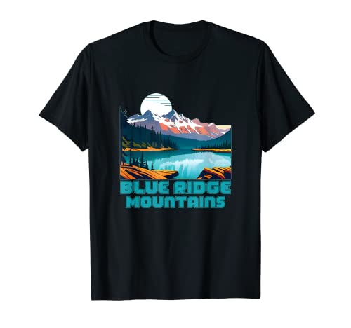 Ropa de recuerdo de Blue Ridge Mountains, estilo retro Camiseta