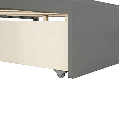 Eafurn Full Bed Frame With 2 Drawers And Headboard, Solid Wood Platform Bed,Full Storage Bed For Kids Teens Boys Girls, No Box Spring Needed, Easy Assembly #TOP7