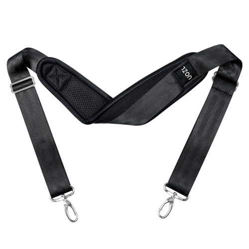 Image of 67 Inch Shoulder Straps, Soft with Ultra-Thick Fixed Shoulder Pad, Two Way Independently Adjustable Buckle Replacement Straps for Laptop Bag Messenger Bag Tool Bag Luggage,Black