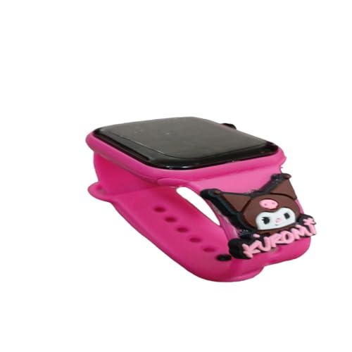 SMACTUDO, Relógio Digital Infantil compatível Kuromi Resistente à Água_Rosa