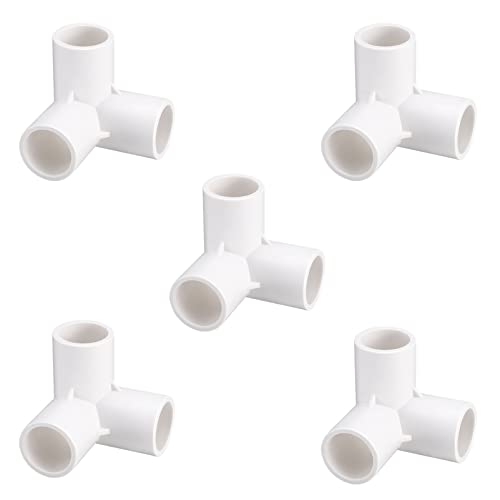 Balacoo Accesorios de Codo PVC Conectores de Tubería de PVC Conector de Codo Tridimensional DIY Estante de PVC Jardín Soporte de Jardín Estructura de Estructura Cover