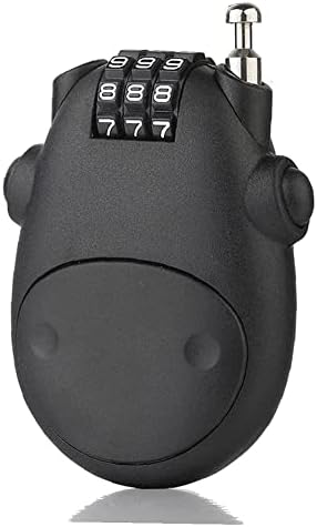 Helmet Lock Cable Bike Password Lock Telescopic Wire Rope - axGear