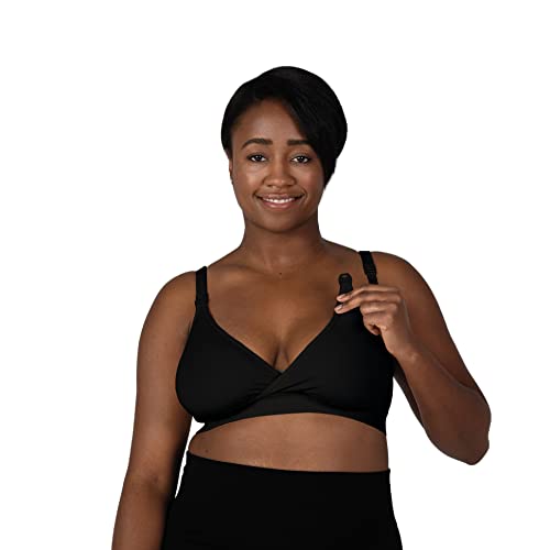 Image of Basics by Bravado Women's Adjustable Maternity Bra, Nursing Bra and Sleep Comfy Cotton Bra, S-XL