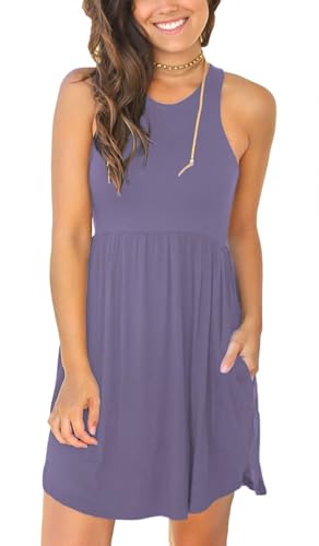 Image of HiMONE Vacation Dresses for Women 2025 Summer Dress Women's Casual Sundresses Casual Beach Petite Sun Dress XS-2XL