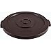 Global Industrial Plastic Trash Can Lid, 20 Gallon, Brown