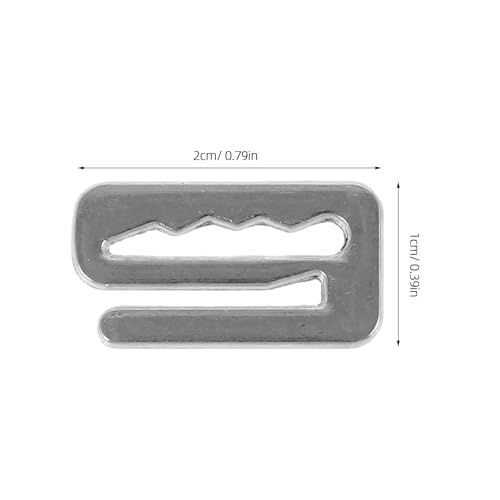 Baluue 20 peças de fivela de capa de barbeiro de metal ganchos de substituição para capa de barbeiro