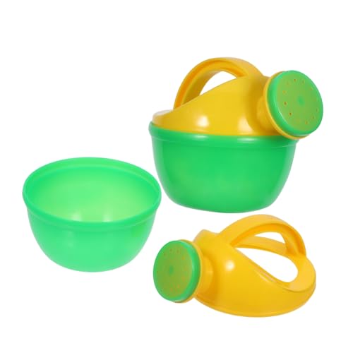 Parliky 2 Stück Teiliges Kindergießkanne Kleine Grüne Kunststoff badewannengießkanne Spielerisches Wasserspritzspielzeug für Robustes Gartenspielzeug für Sommer Bade Sandspielspaß