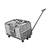 Fonowx Pet Carrier with Wheels,Pet Travel Carrier on Wheels,Detachable,Breathable,Rolling Carrier,Folding Travel Bag for Dogs Cats, Gray
