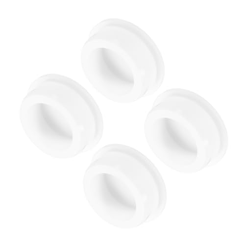 Image of MECCANIXITY 4pcs T-Shaped Silicone Plugs 39.3mm 1-1 /2 Inch Dia Snap in Plug Hole Seal Cover Round Rubber Stopper for Kitchen Rubber Bulkheads Waterproof Sealing Plugs White