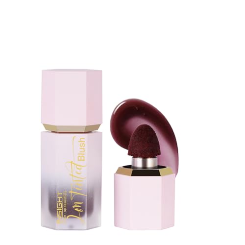 INSIGHT I’m Tinted Blush – Wine & Dine (6g) | Niacinamide-Infused | Water-Based Tint | Lightweight & Long-Lasting | Buildable Formula with Built-In Sponge Applicator