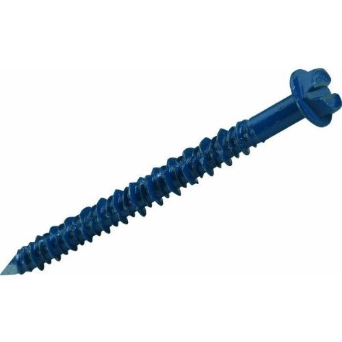 Hillman Tapper Steel Hex Head Concrete Screw Anchor 100 pk